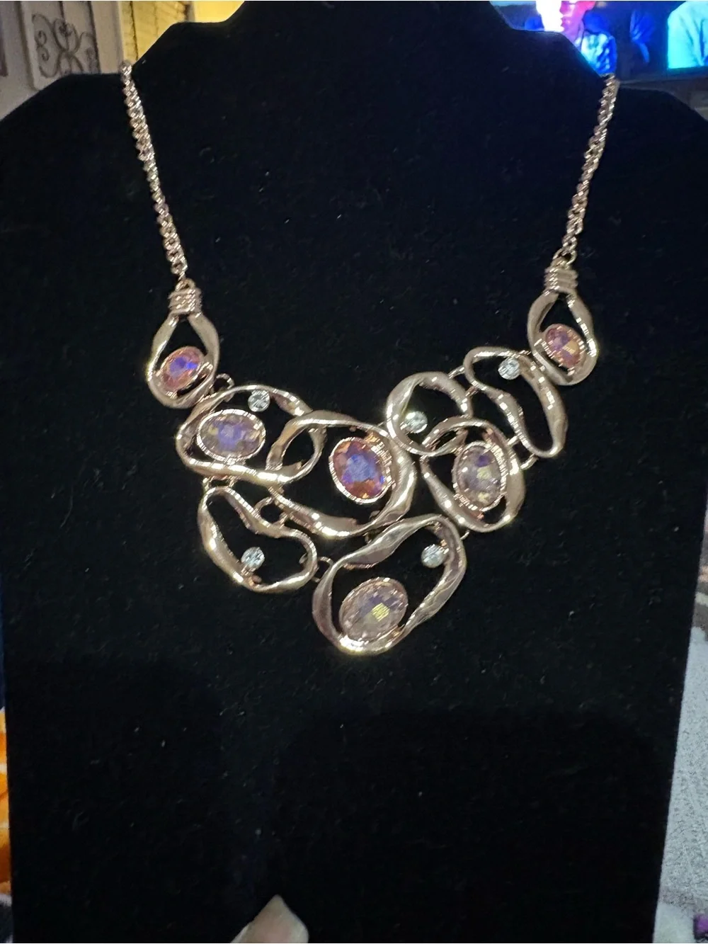 Warp Speed Rose Gold Necklace